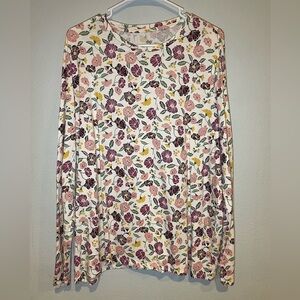 Dip Floral Print Long Sleeve Top